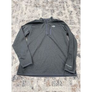 AFTCO Mens AFTECH Quarter Zip Pullover Fleece Charcoal Grey Heather Size M